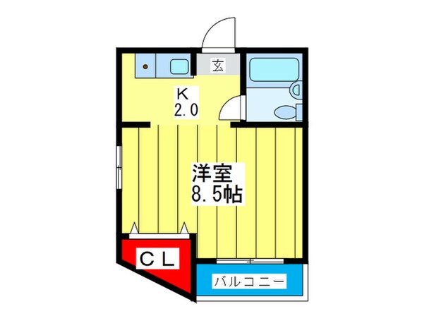 ラパンジール勝山の物件間取画像